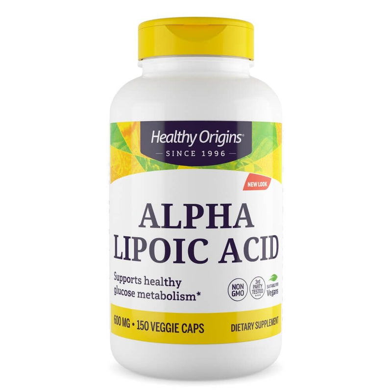 Healthy Origins Alpha Lipoic Acid 600mg 150 Capsules - Cellular Health at MySupplementShop by Healthy Origins