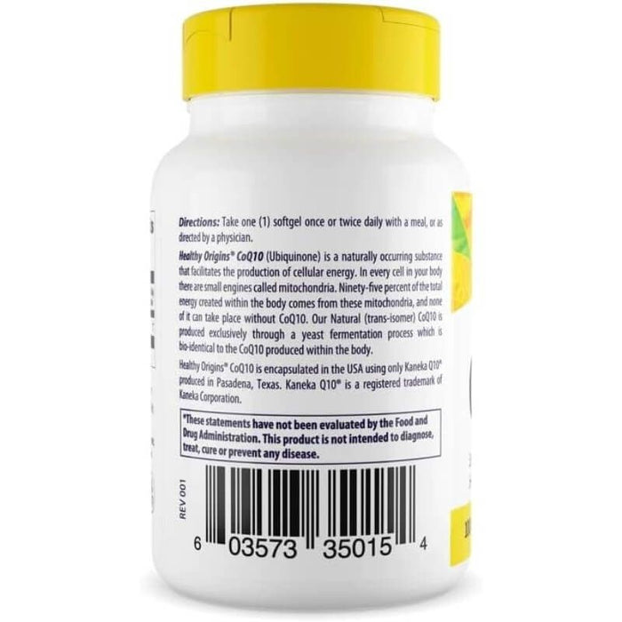 Healthy Origins CoQ10 100mg 300 Softgels - Cellular Health at MySupplementShop by Healthy Origins