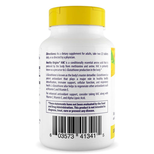 Healthy Origins N-Acetyl-L-Cysteine (NAC) 1000 mg, 120 Tablets - Cellular Health at MySupplementShop by Healthy Origins