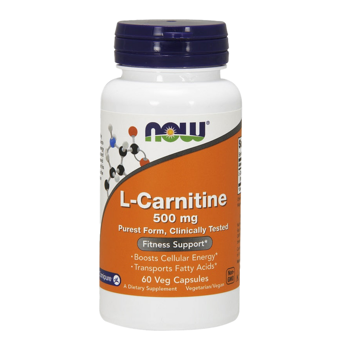 NOW Foods L-Carnitine, 500mg - 60 vcaps