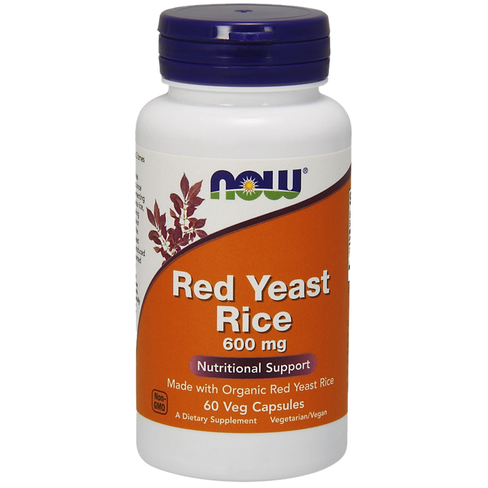 NOW Foods Red Yeast Rice, 600mg - 60 vcaps