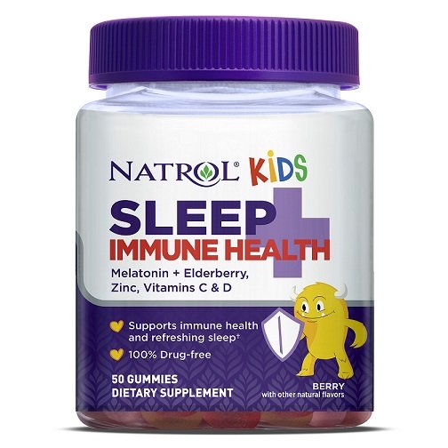 Natrol Kids Sleep + Immune Health, Berry - 50 gummies - Sports Nutrition at MySupplementShop by Natrol