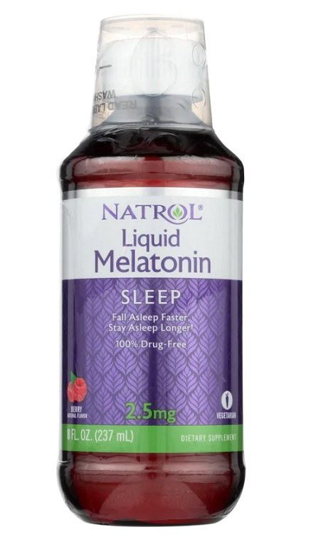 Natrol Liquid Melatonin, Berry - 237 ml. - Sports Nutrition at MySupplementShop by Natrol