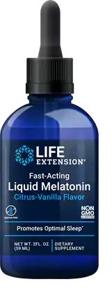 Life Extension Fast-Acting Liquid Melatonin, Citrus-Vanilla 59 ml - Sports Supplements at MySupplementShop by Life Extension