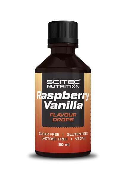 SciTec Flavour Drops - 50ml - Raspberry Vanilla - Vegan Products at MySupplementShop by SciTec