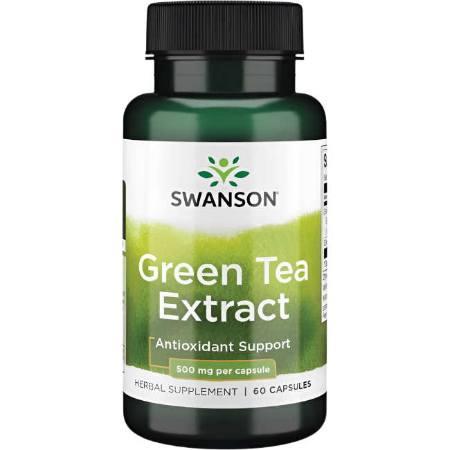 Swanson Green Tea Extract, 500mg - 60 caps