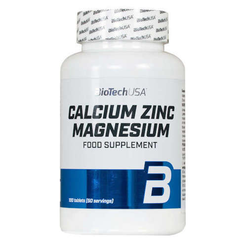 BioTechUSA Calcium Zinc Magnesium - 100 tablets - Vitamins & Minerals at MySupplementShop by BioTechUSA