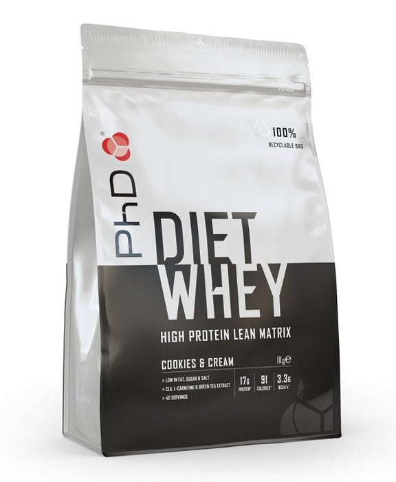 PhD Diet Whey Cookies & Cream  1000g - Protein at MySupplementShop by PhD