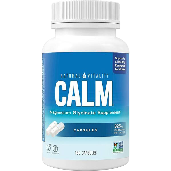 Natural Vitality Calm Magnesium Glycinate  180 caps