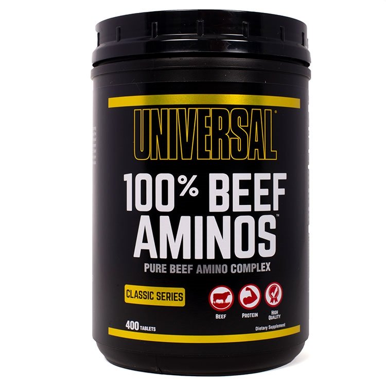 Universal Nutrition 100% Beef Aminos  400 tablets - Amino Acids and BCAAs at MySupplementShop by Universal Nutrition