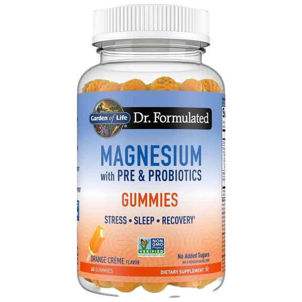 Garden of Life Dr. Formulated Magnesium with Pre & Probiotics Gummies Orange Creme  60 gummies