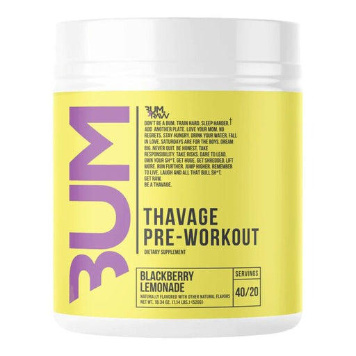 Raw Nutrition Thavage Pre-Workout, Blackberry Lemonade 520g - Pre Workout at MySupplementShop by Raw Nutrition