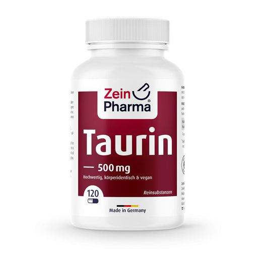 Zein Pharma Taurine, 500mg - 120 vcaps - Sports Supplements at MySupplementShop by Zein Pharma