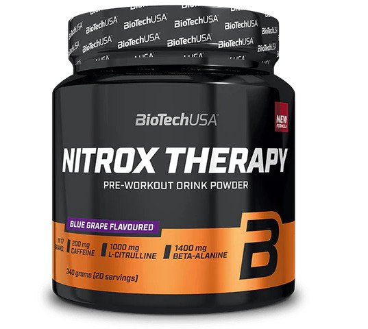 BioTechUSA Nitrox Therapy, Blue Grape - Sports Supplements at MySupplementShop by BioTechUSA