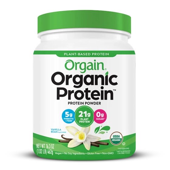 Orgain Organic Protein, Vanilla Bean - 462g - Protein Supplement Powder at MySupplementShop by Orgain