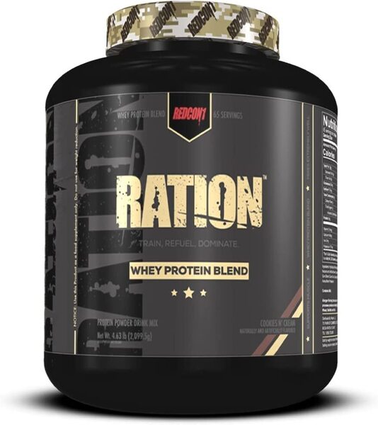 Redcon1 Ration - Whey Protein, Cookies & Cream - 2099g - Sports Supplements at MySupplementShop by Redcon1