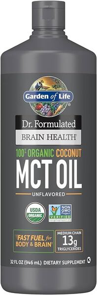 Garden of Life Dr. Formulated Organic Brain Health MCT Oil - 946ml - Edible Oil Vegetable at MySupplementShop by Garden of Life