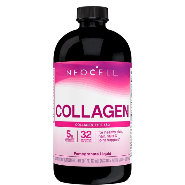 NeoCell Collagen Type 1 & 3 Liquid, Pomegranate 473ml - Collagen at MySupplementShop by NeoCell