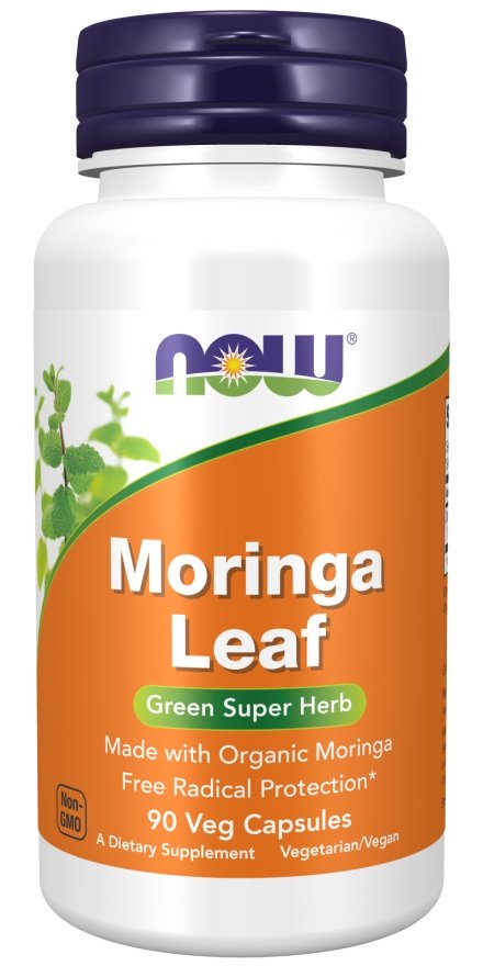 Moringa Leaf, Organic - 90 vcaps - Sports Nutrition at MySupplementShop by NOW Foods