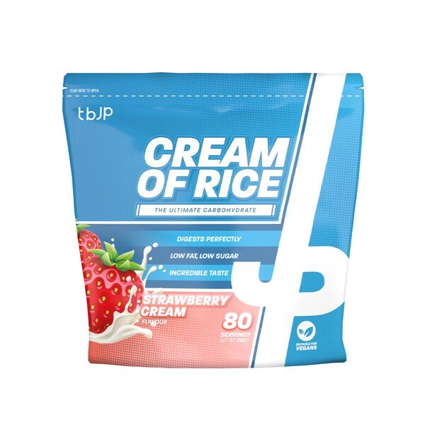 Trained By JP Cream Of Rice 2kg - Strawberry Cream - Cream Of Rice at MySupplementShop by Trained By JP