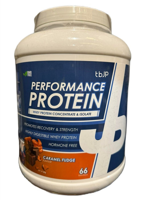 Trained By JP Performance Protein 2kg - Caramel Fudge - Sports Nutrition at MySupplementShop by Trained By JP