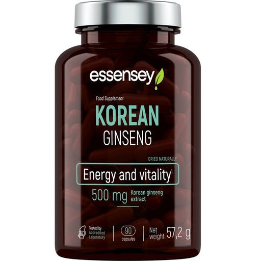 Korean Ginseng, 500mg - 90 caps - Default Title - Health and Wellbeing at MySupplementShop by Essensey