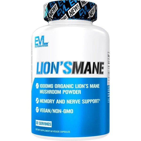 EVLution Nutrition Lion's Mane, Capsules - 60 vcaps - Default Title - Sports Nutrition at MySupplementShop by EVLution Nutrition