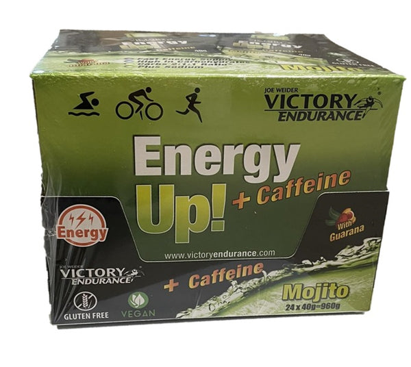 Weider Joe Weider Victory Endurance Energy Up! + Caffeine 24 x 40g - Mojito - Carbohydrate Control Supplements at MySupplementShop by VICTORY ENDURANCE