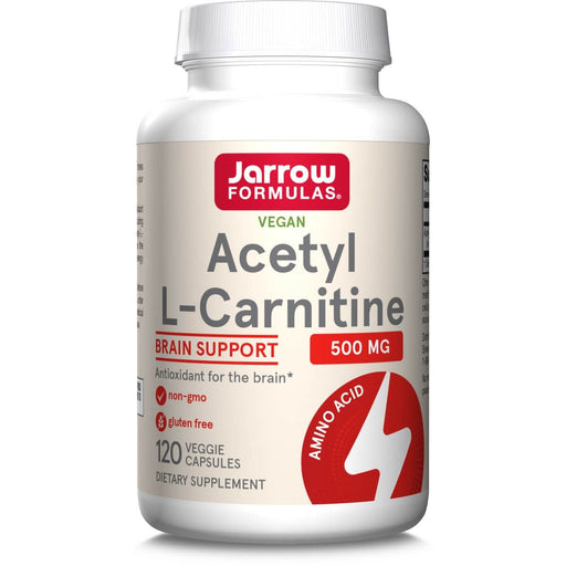 Jarrow Formulas Acetyl L-Carnitine 500mg 120 Veggie Capsules - Amino Acids and BCAAs at MySupplementShop by Jarrow Formulas