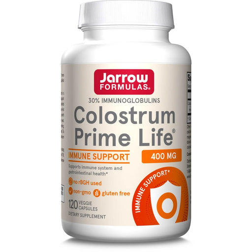 Jarrow Formulas Colostrum Prime Life 400mg 120 Veggie Capsules - Health and Wellbeing at MySupplementShop by Jarrow Formulas