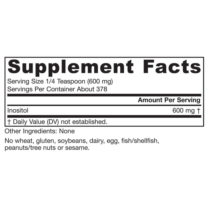 Jarrow Formulas Inositol Powder 8oz (227g) - Health and Wellbeing at MySupplementShop by Jarrow Formulas