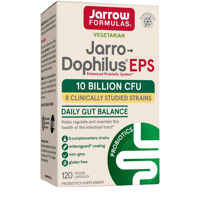 Jarrow Formulas Jarro-Dophilus EPS (Digestive Probiotic) 5 Billion CFU 120 Veggie Capsules