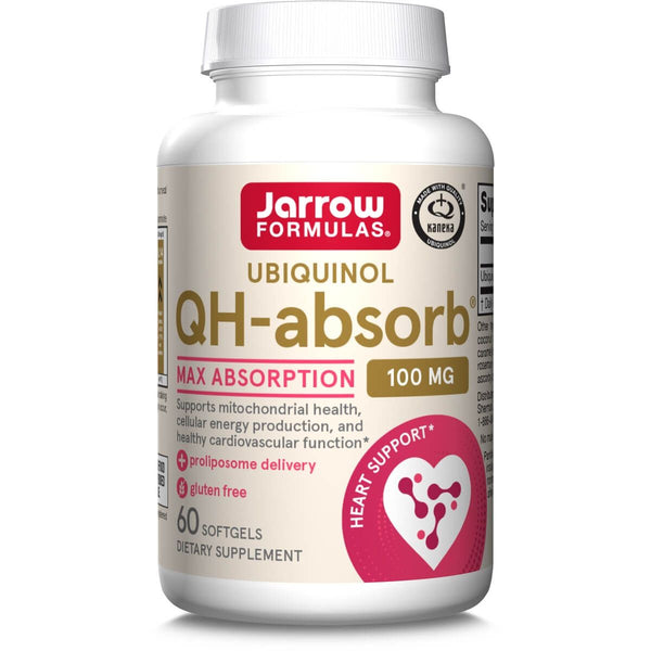 Jarrow Formulas Ubiquinol QH-Absorb 100mg 60 Softgels - Health and Wellbeing at MySupplementShop by Jarrow Formulas