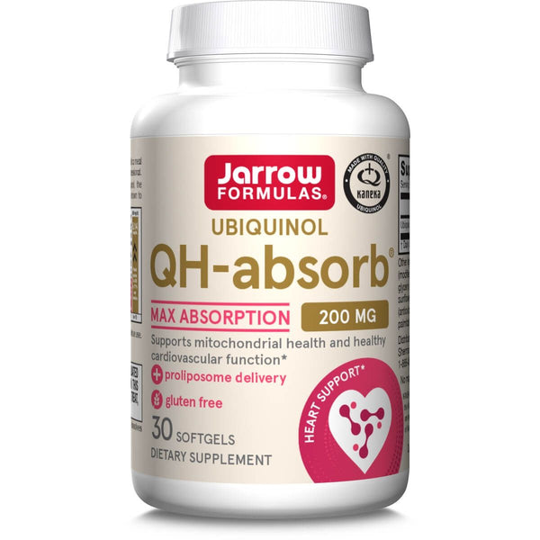 Jarrow Formulas Ubiquinol QH-Absorb 200mg 30 Softgels - Health and Wellbeing at MySupplementShop by Jarrow Formulas