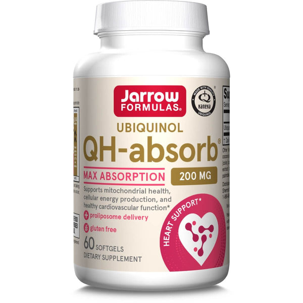 Jarrow Formulas Ubiquinol QH-Absorb 200mg 60 Softgels - Health and Wellbeing at MySupplementShop by Jarrow Formulas