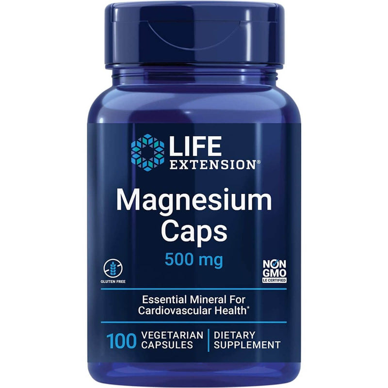 Life Extension Magnesium Caps 500 mg 100 Vegetarian Capsules - Vitamins & Minerals at MySupplementShop by Life Extension