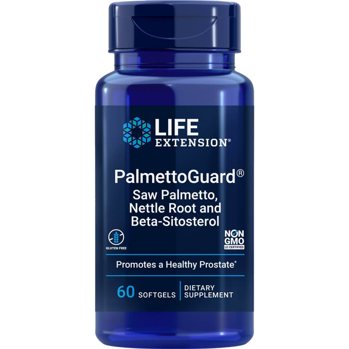 Life Extension PalmettoGuard Saw Palmetto/Nettle Root and Beta-Sitosterol 60 Softgels