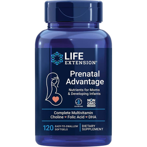 Life Extension Prenatal Advantage 120 easy-to-swallow Softgels - Nutritional Supplement at MySupplementShop by Life Extension