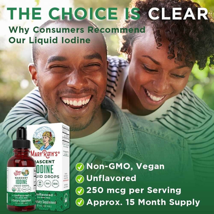 MaryRuth Organics Organic Iodine Liquid Drops  30 ml. - Vitamins & Minerals at MySupplementShop by MaryRuth Organics