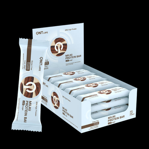 QNT Milkii Protein Bar 12 x 60g - Chocolate Caramel Brownie - Protein Bars at MySupplementShop by QNT