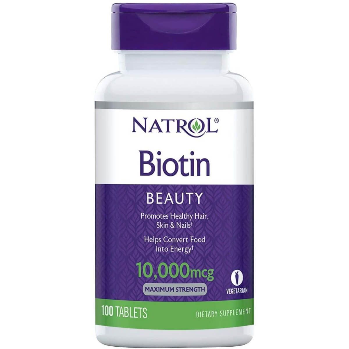 Natrol Biotin 10,000mcg 100 Tablets - Health and Wellbeing at MySupplementShop by Natrol