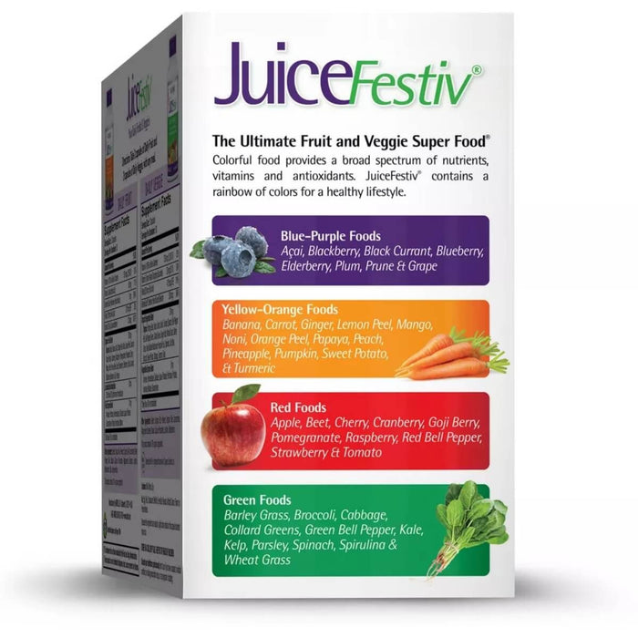 Natrol JuiceFestiv, Daily Fruit & Daily Veggie - 2 x 60 Capsules Bottles - Vitamins & Minerals at MySupplementShop by Natrol