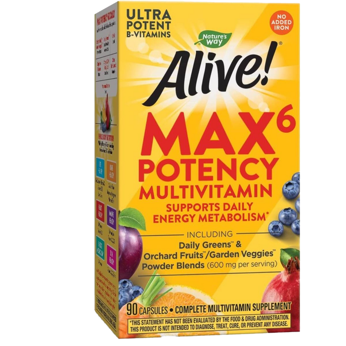 Nature's Way Alive! Max3 Potency Multivitamin 180 Tablets