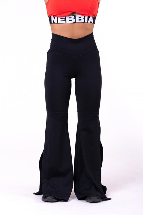 Nebbia 70s Fancy Flared Pants 667 - Black - Pants at MySupplementShop by Nebbia