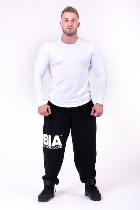 Nebbia 90s Classic Sweatpants 160 - Black - Sweatpants at MySupplementShop by Nebbia