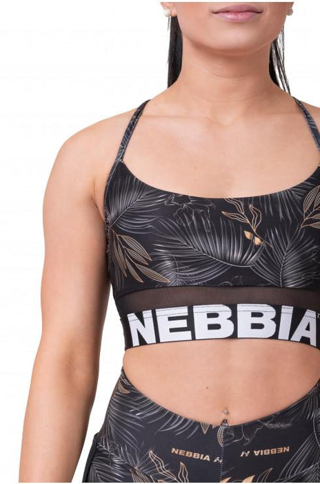 Nebbia Earth Powered Sports Bra 565 - Volcanic Black - Sports Bra at MySupplementShop by Nebbia