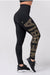 Nebbia Gold NEBBIA print leggings 827 Black - Small - Leggings at MySupplementShop by Nebbia