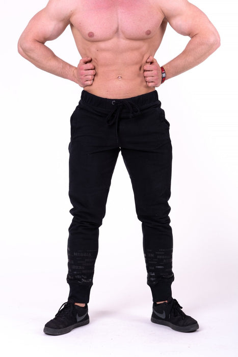 Nebbia Gym Hero Joggers 153 - Black - Joggers at MySupplementShop by Nebbia