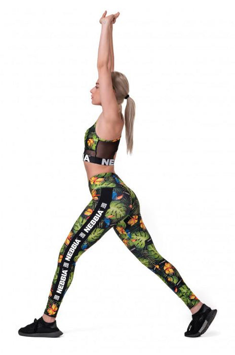 Nebbia High-Waist Performance Leggings 567- Jungle Green - Leggings at MySupplementShop by Nebbia