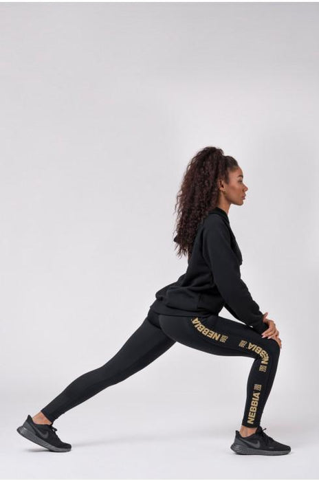 Nebbia Leggings Gold Classic 801 Black - Leggings at MySupplementShop by Nebbia